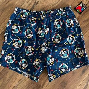Vintage SS Mickey Mouse Swim Trunks NWT